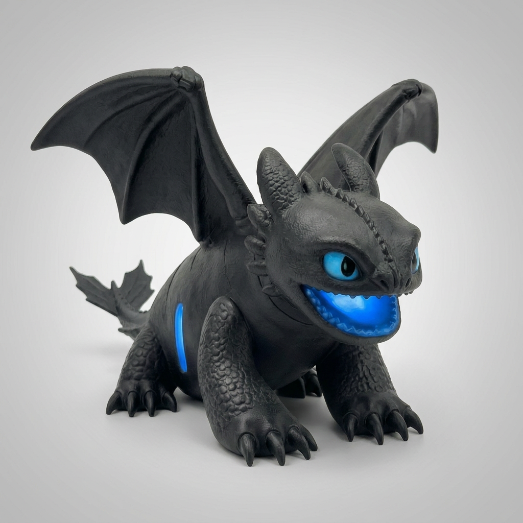 Foto de estudio del dragón negro